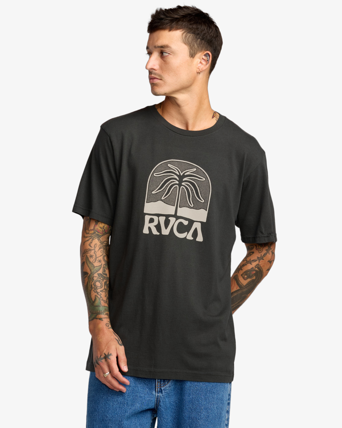 CAMISETA MASCULINO RVCA PALM CREST